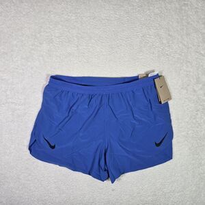$90 Nike Aeroswift ADV 4" Running Lined Shorts Mens Large FN3352 411 Blue L